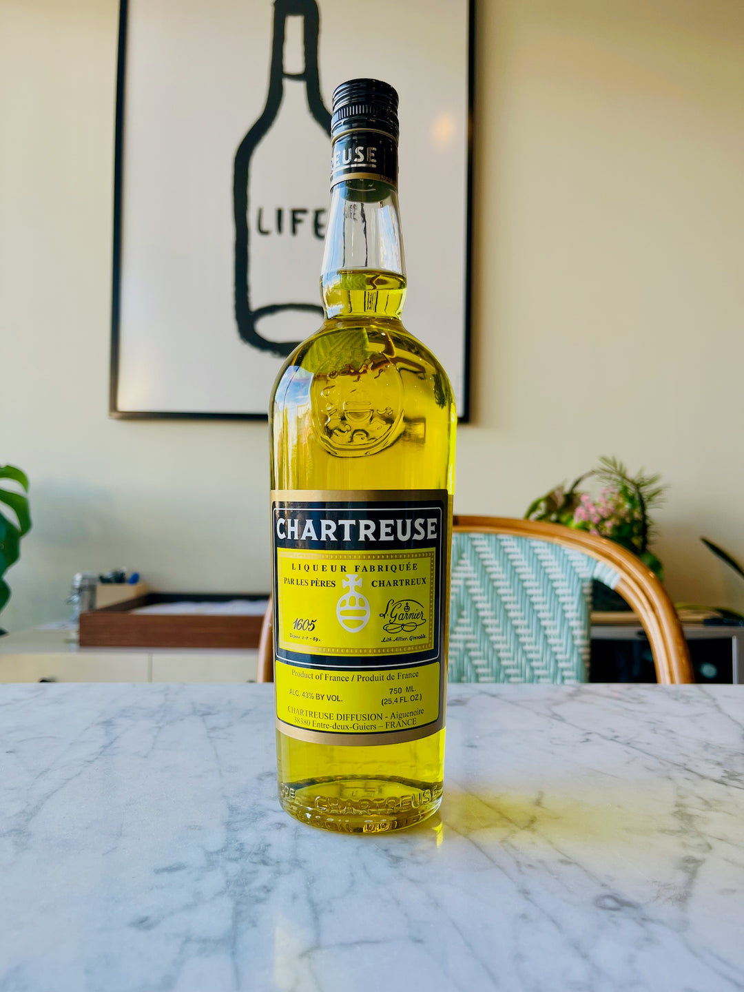Chartreuse Jaune Yellow Liqueur, Entre-Deux-Guiers, France