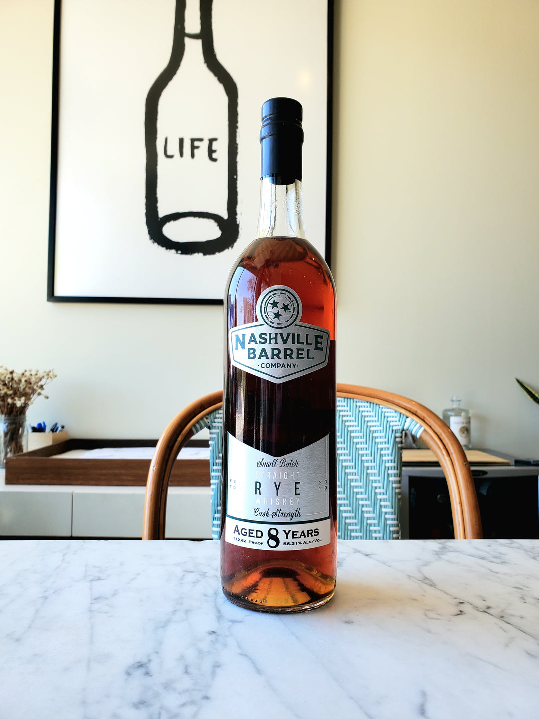 Nashville Barrel Company Straight Rye Whiskey, 8-Year Cask Strength, Tennessee