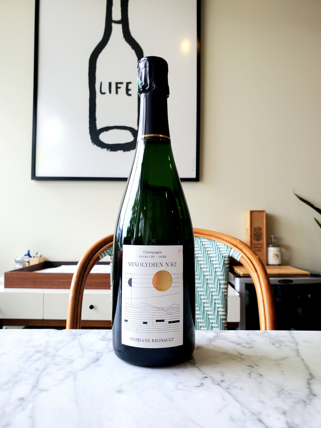 Stephane Regnault 'MixoLydien No. 62' Blanc de Blancs Grand Cru Extra Brut, Champagne, France NV