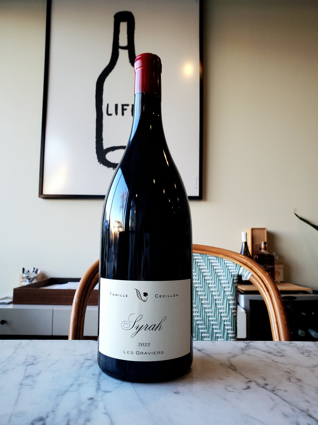 Julien Cécillon 'Les Graviers' Syrah, France 2022 Magnum