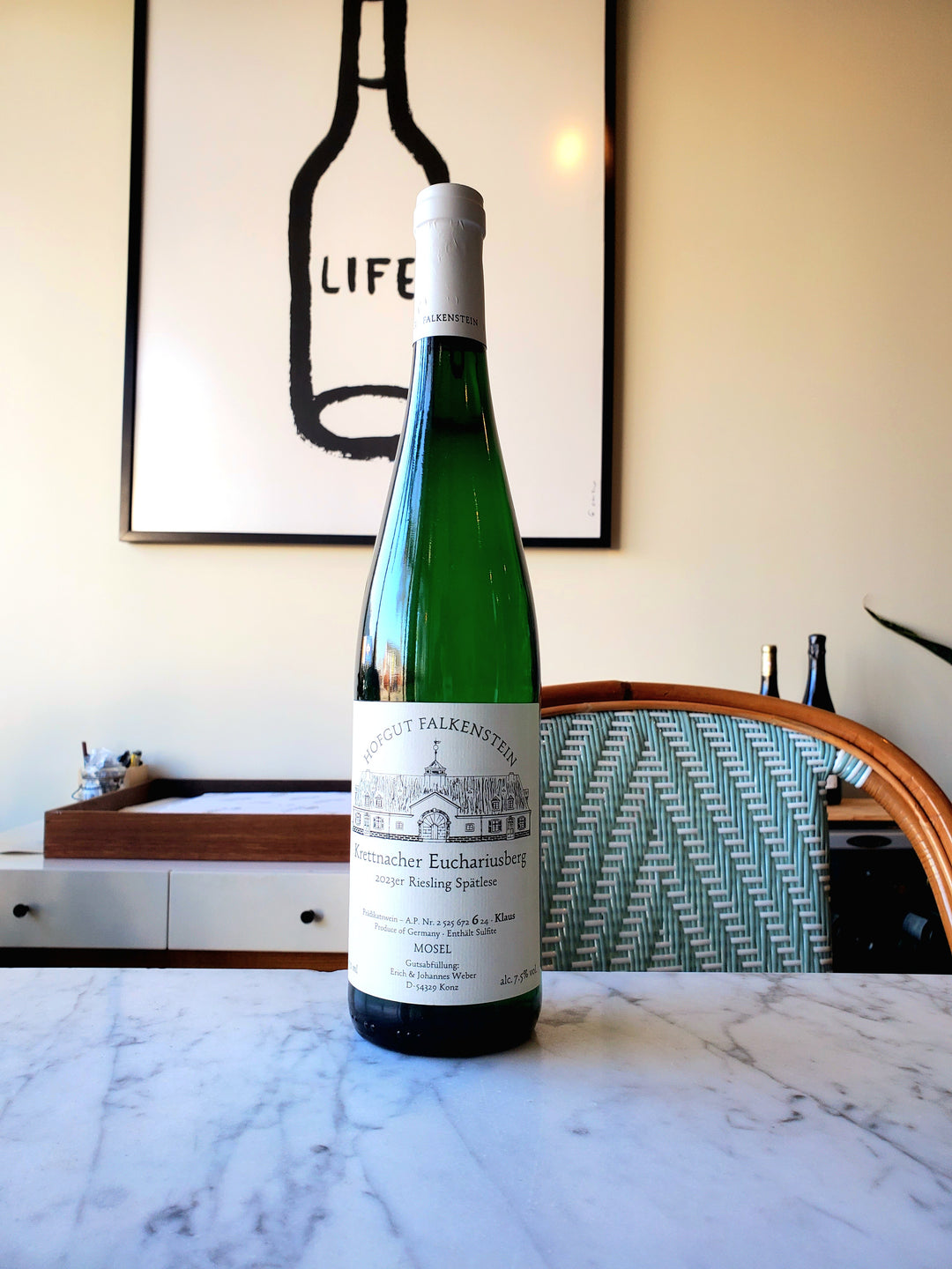 Falkenstein 'Klaus' (AP6) Krettnacher Euchariusberg Riesling Spätlese, Mosel, Germany 2023