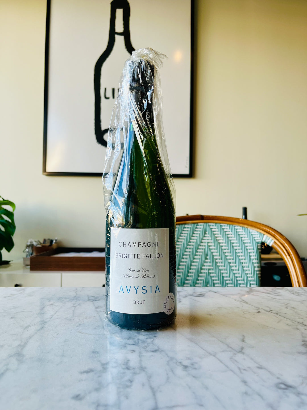 Brigitte Fallon 'Avysia' Brut Blanc de Blancs Grand Cru, Avize, Champagne, France 2014 (disg. 5/23)