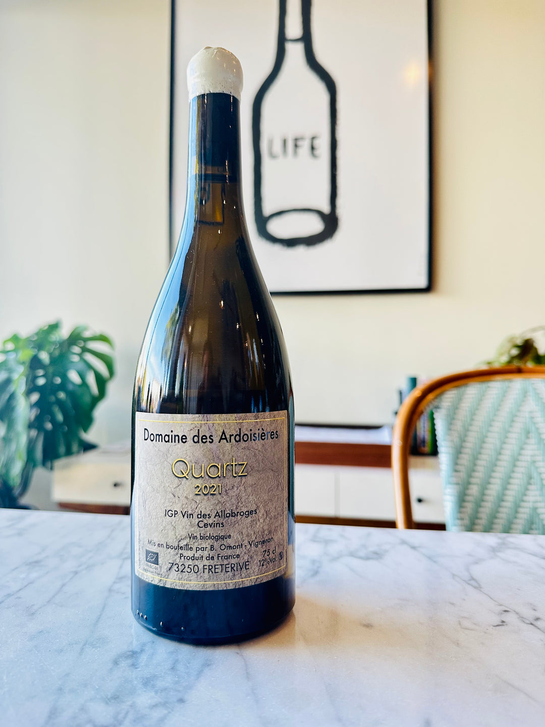 Domaine des Ardoisières 'Quartz,' IGP Vins des Allobroges, Savoie, France 2022