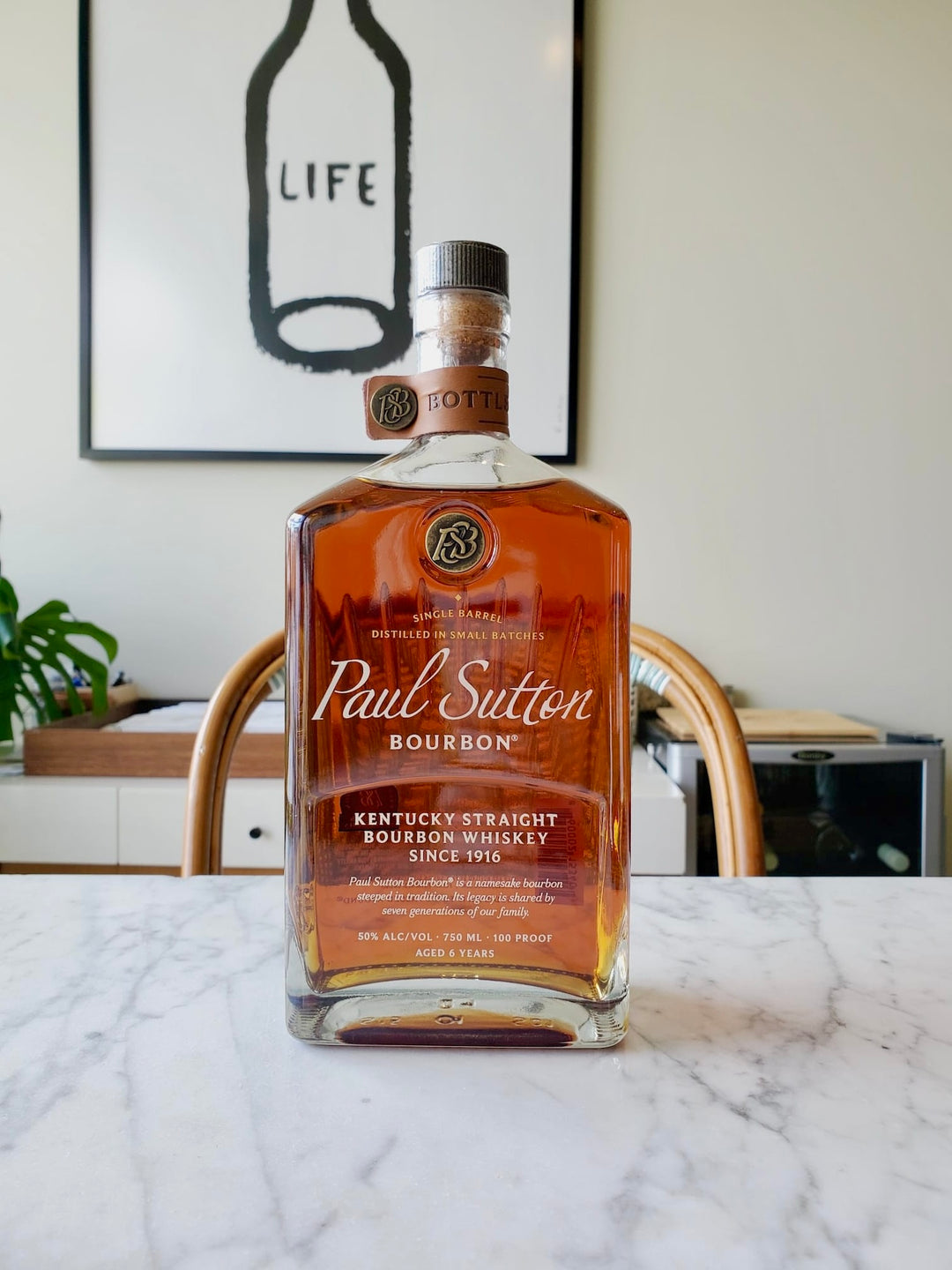 Paul Sutton Single Barrel, Kentucky Straight Bourbon Whiskey, Kentucky