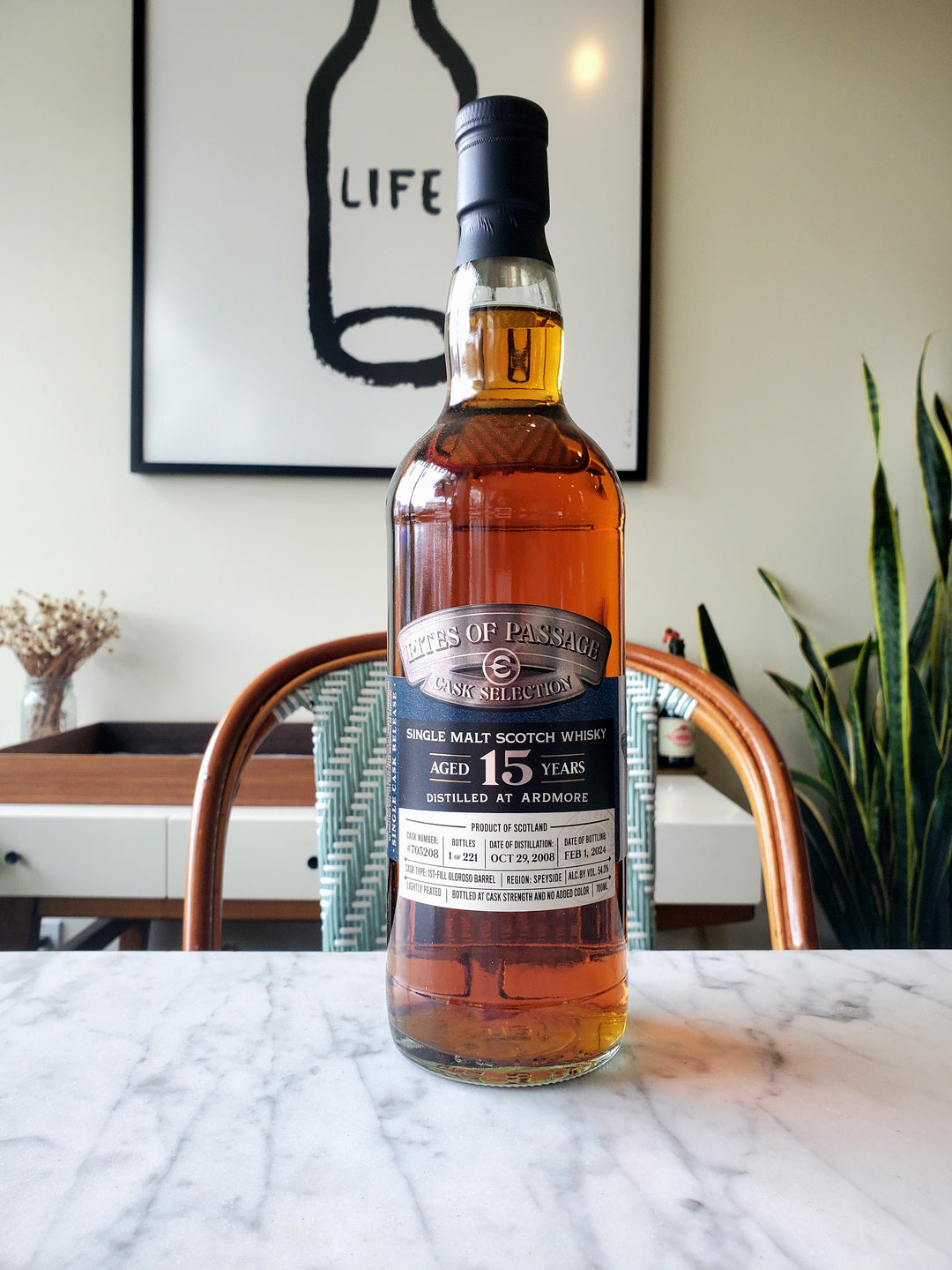 Rites of Passage Ardmore 15-Year Scotch Whisky, Scotland