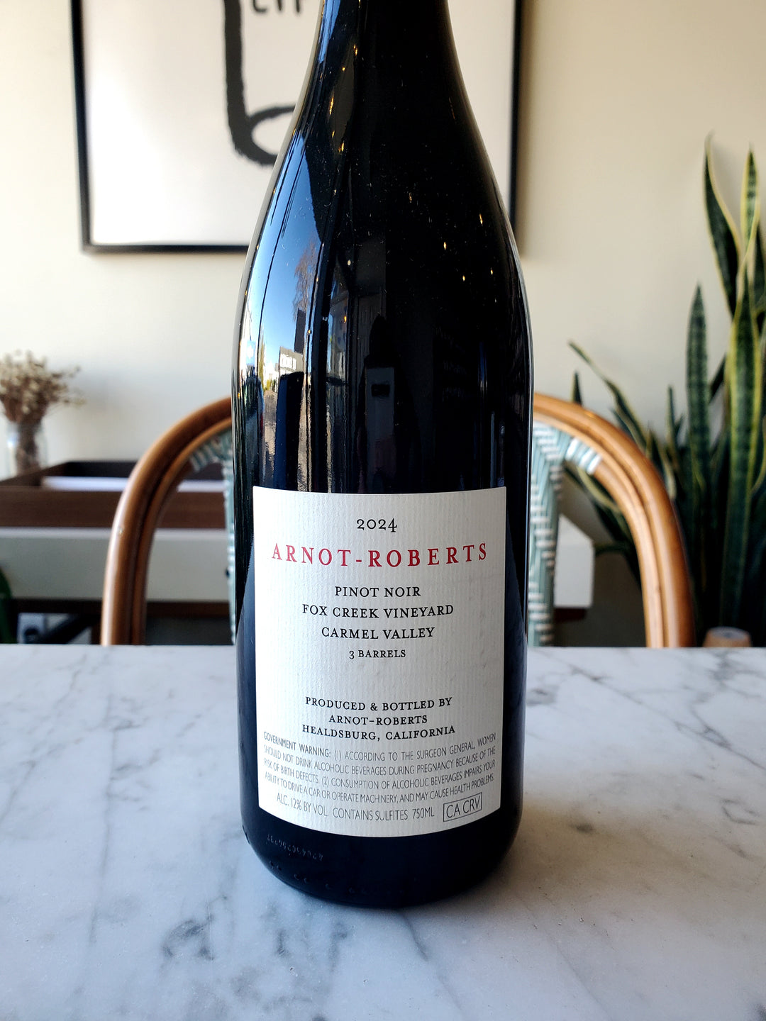 Arnot-Roberts Pinot Noir, Fox Creek Vineyard, Carmel Valley, California 2024