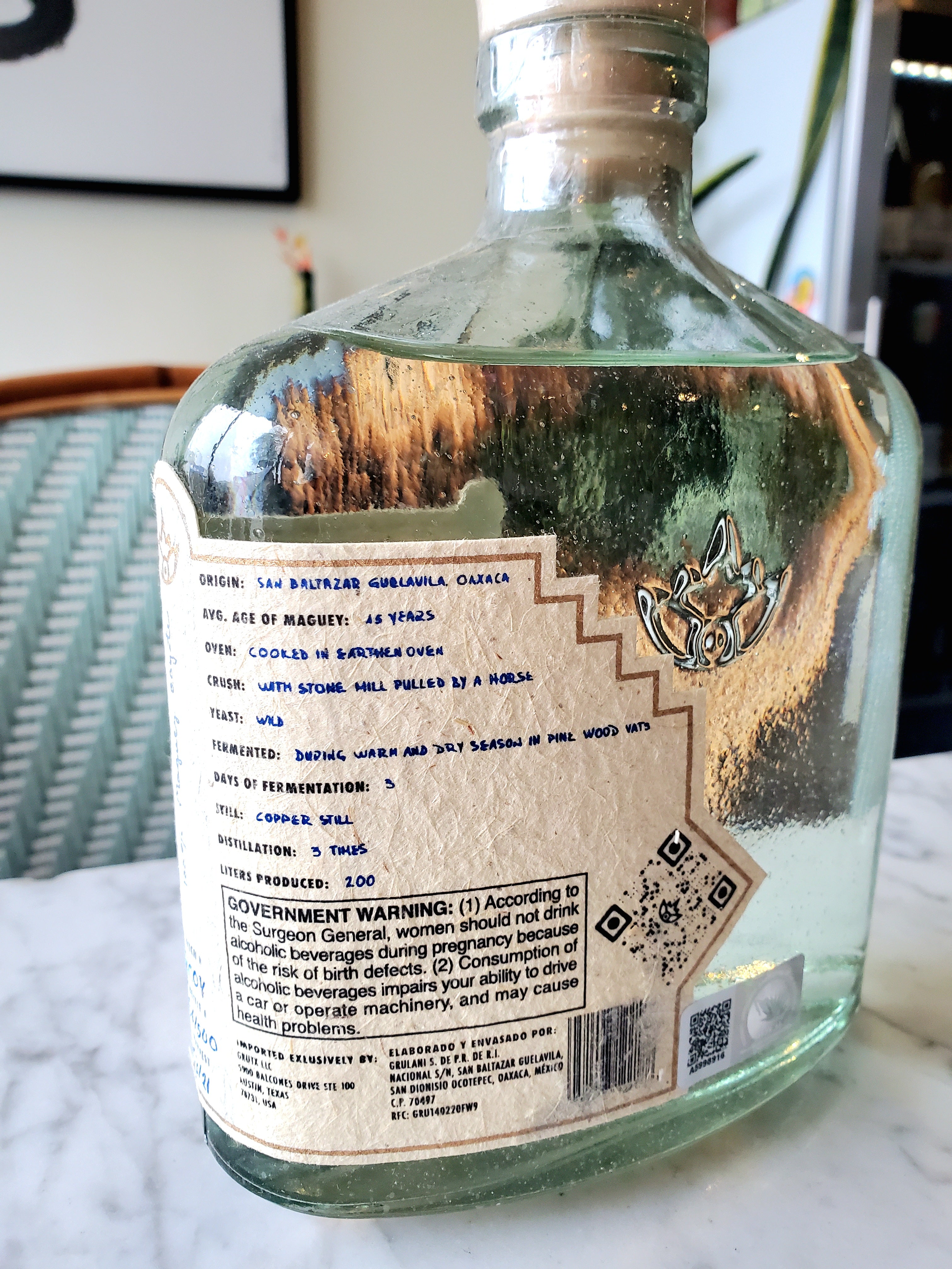 Grulani 'Coyote' Mezcal Artesenal, Oaxaca, Mexico – One Kourt
