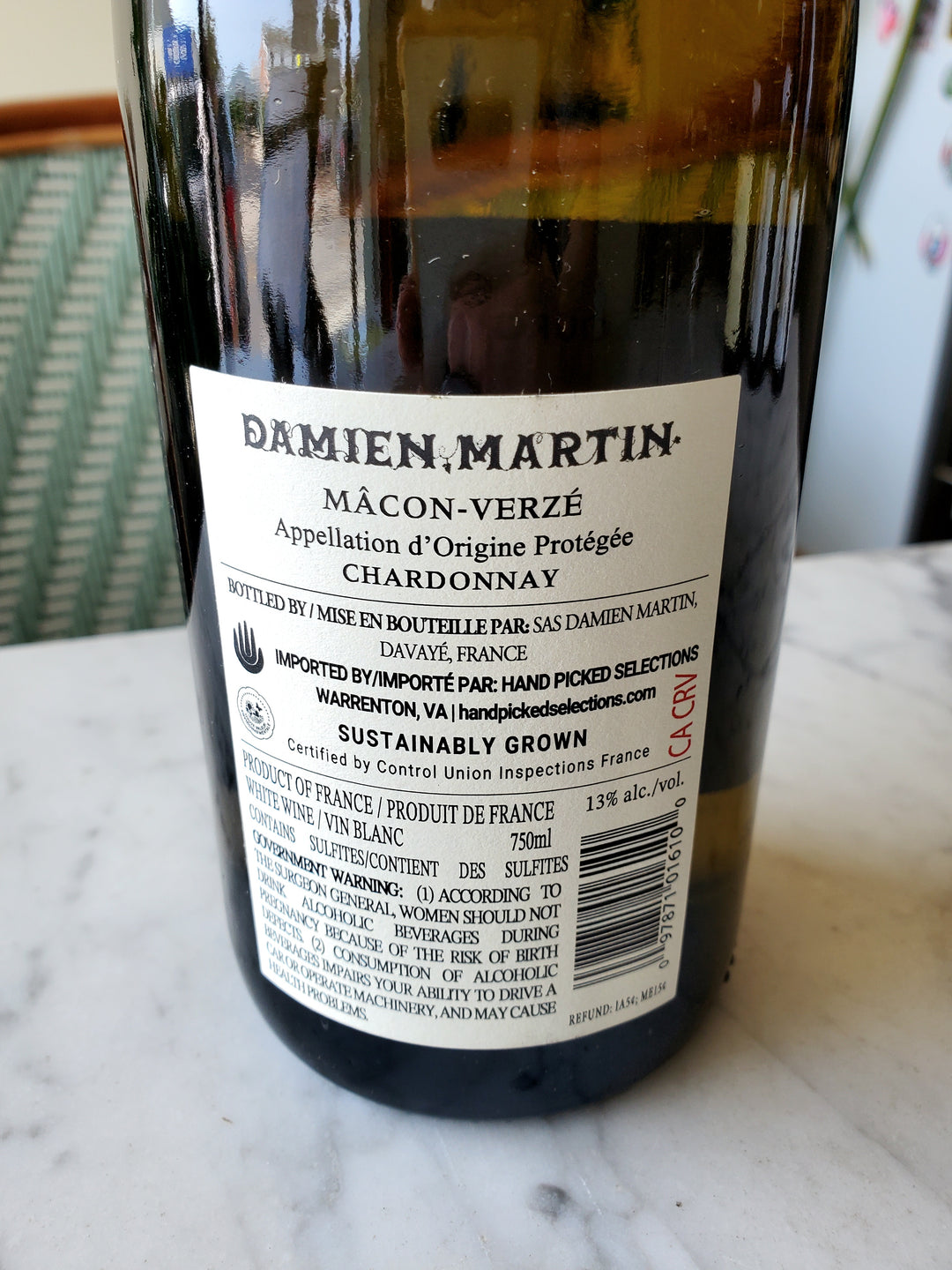 Damien Martin Mâcon-Verze Blanc, Burgundy, France 2023