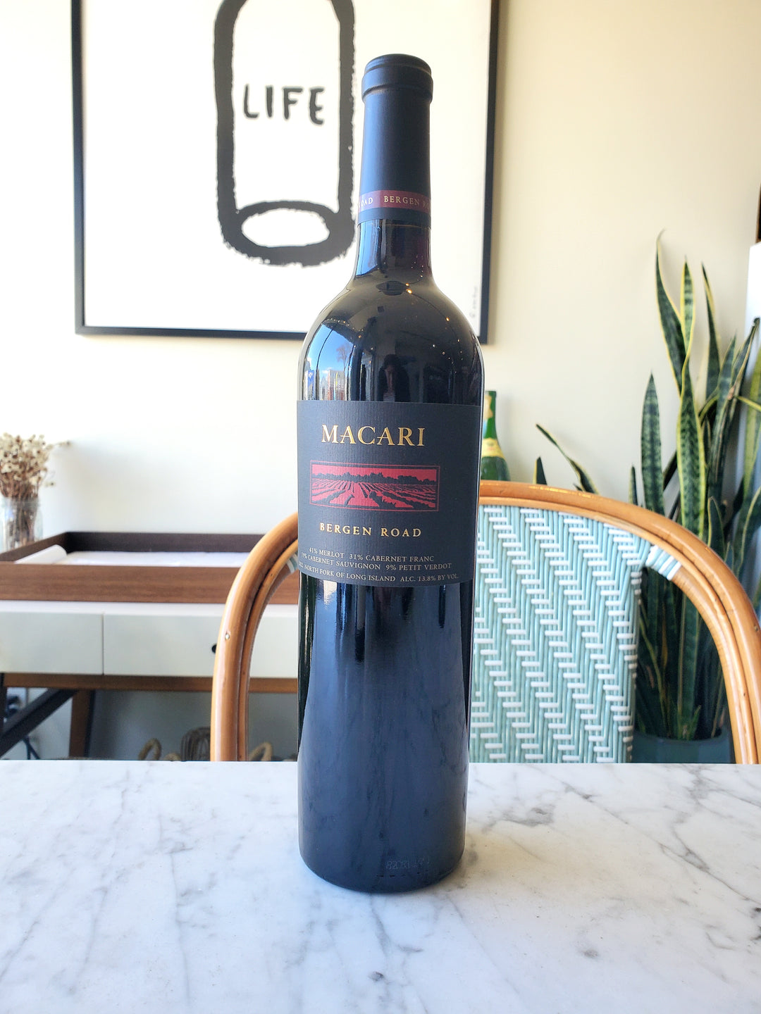 Macari 'Bergen Road' Red, North Fork of Long Island, New York 2022