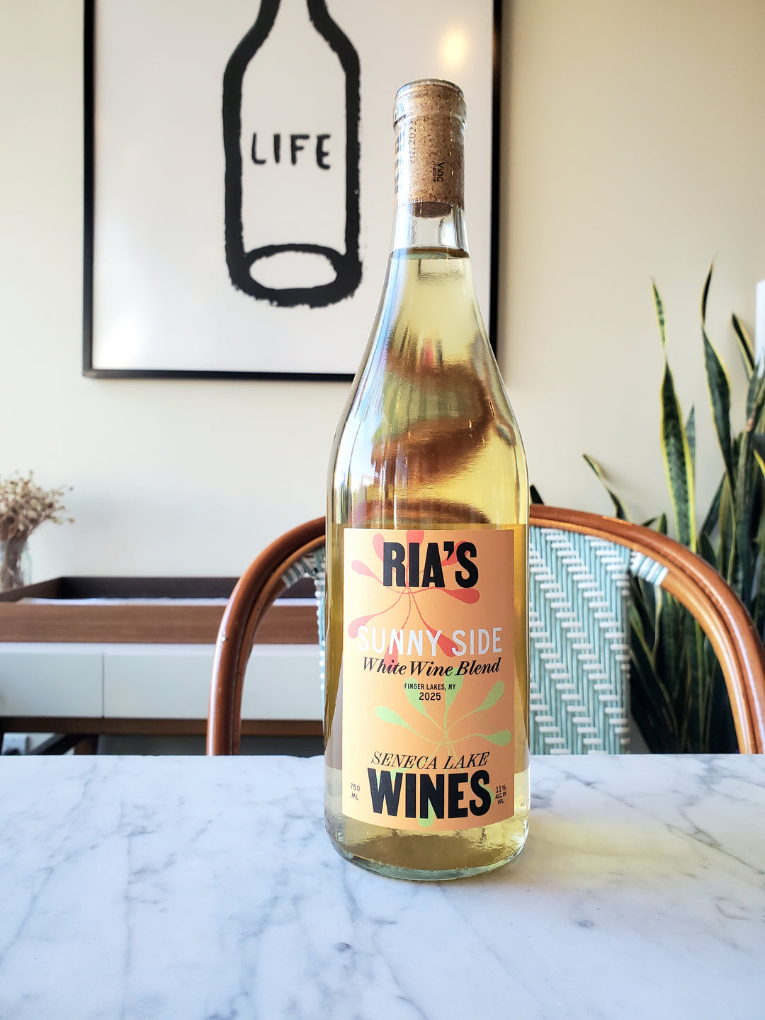 Ria's Wines 'Sunny Side' White Wine Blend, Finger Lakes, New York 2025