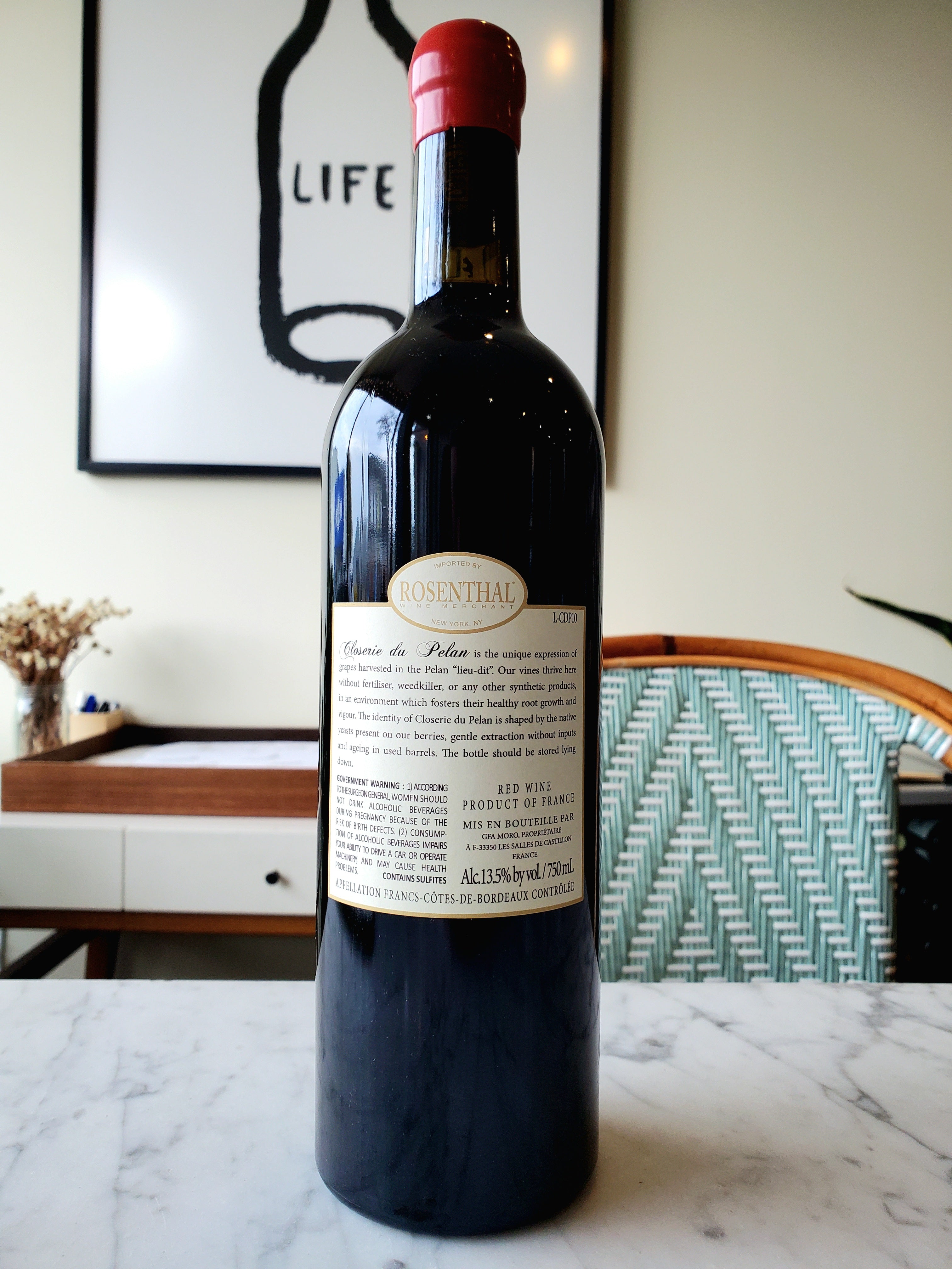 Closerie du Pelan Bordeaux Rouge, France 2015 – One Kourt