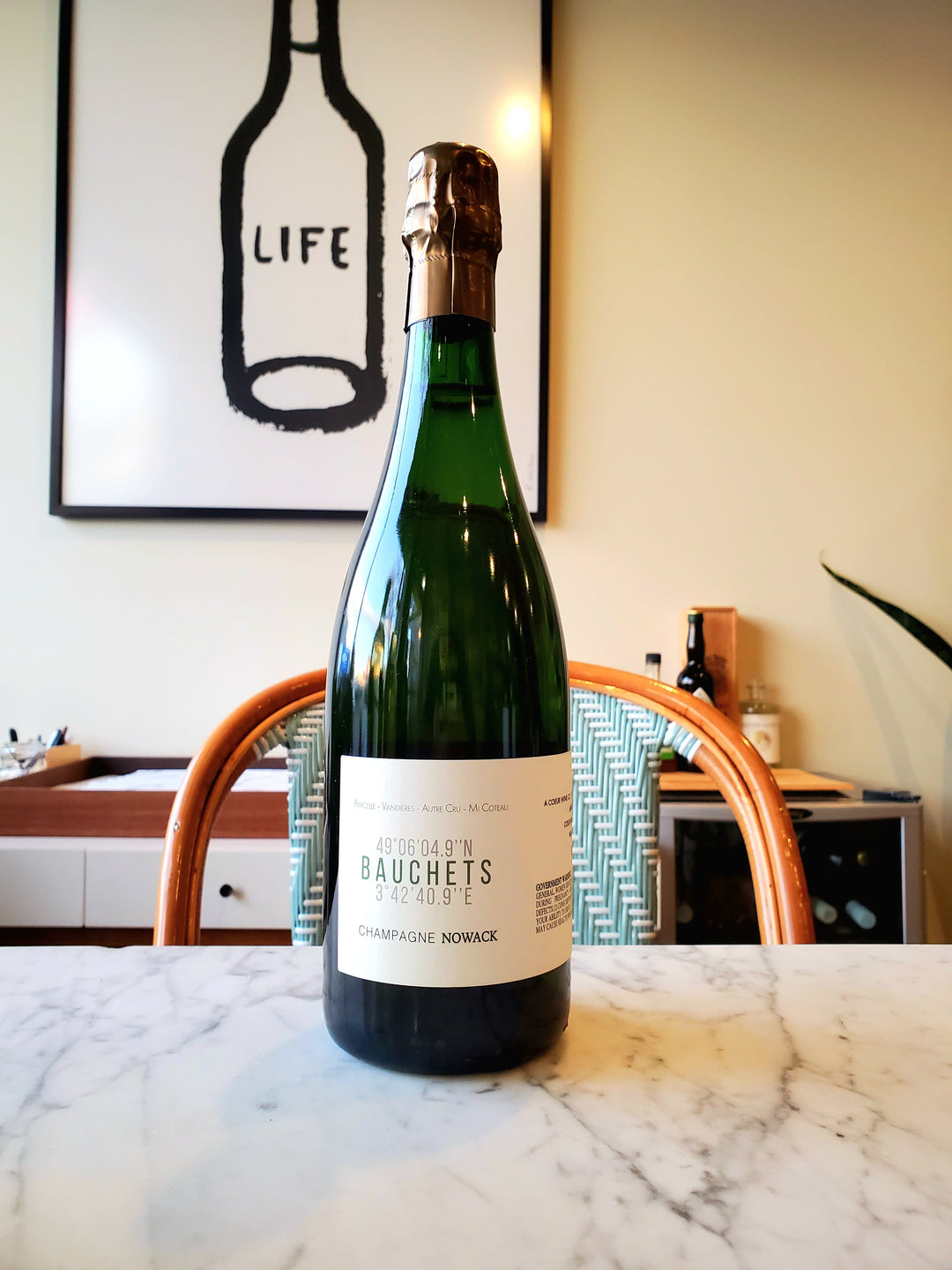 Flavien Nowack 'Les Bauchets' Blanc de Pinot Noir Extra Brut, Champagne, France 2019