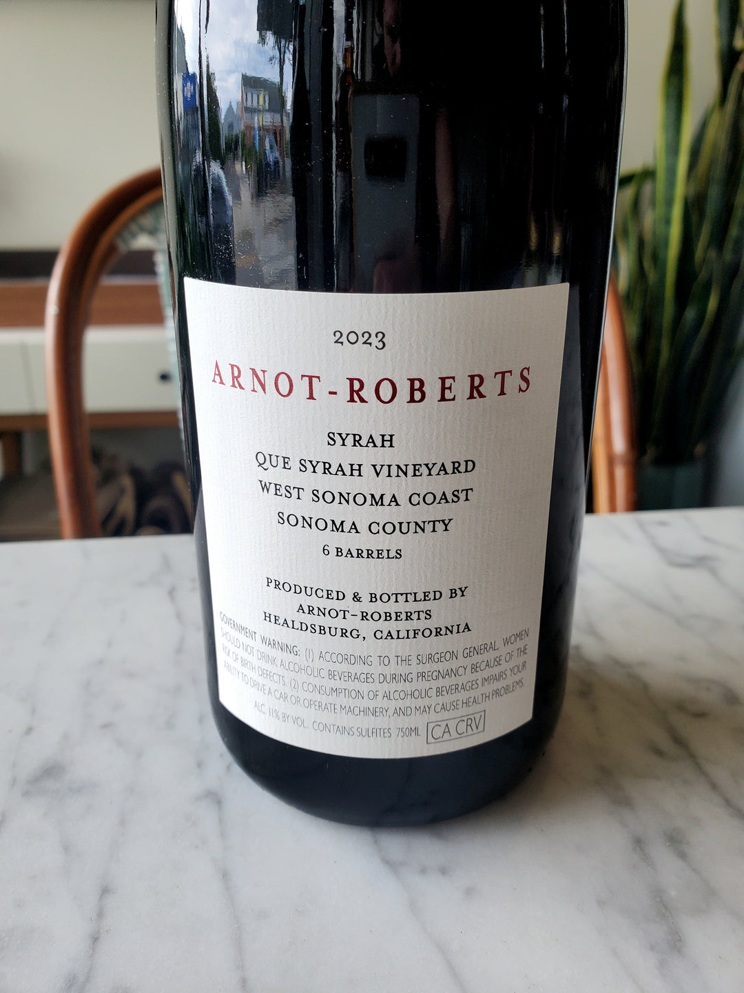 Arnot-Roberts Syrah 'Que Vineyard' Sonoma Coast, California 2023