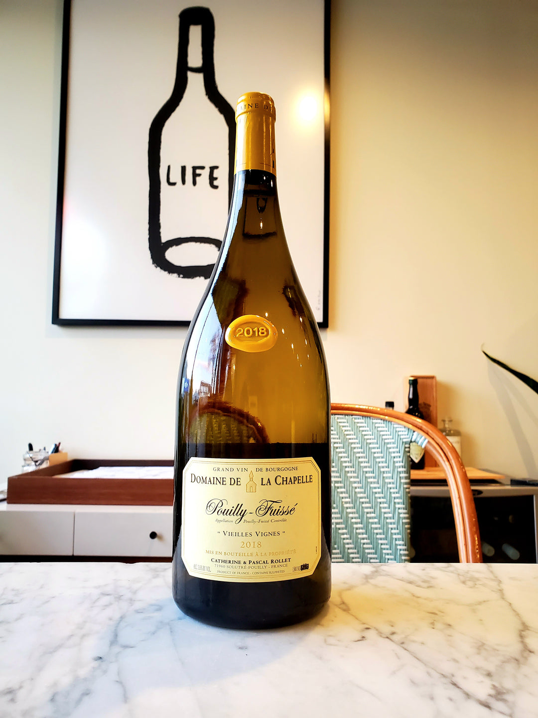 Domaine De la Chapelle 'Vieilles Vignes' Pouilly Fuisse, France 2018 Magnum